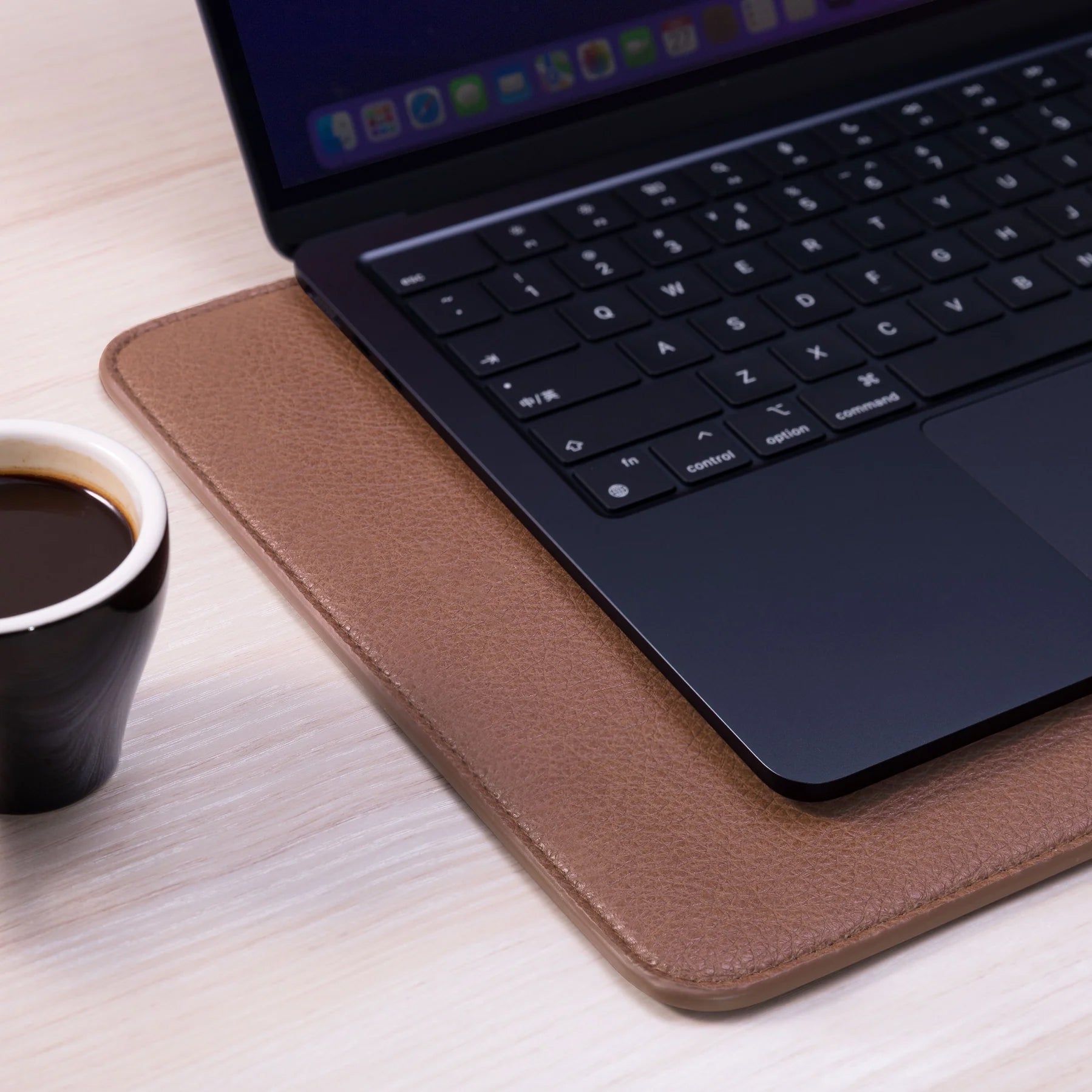Waterproof Leather MacBook Sleeve - Brown