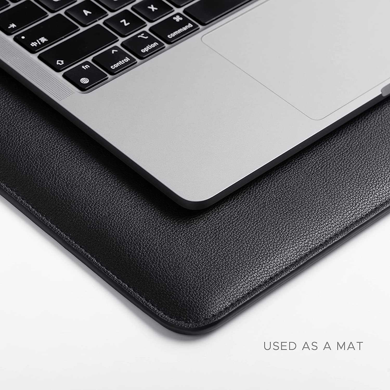 Waterproof Leather MacBook Sleeve - Black